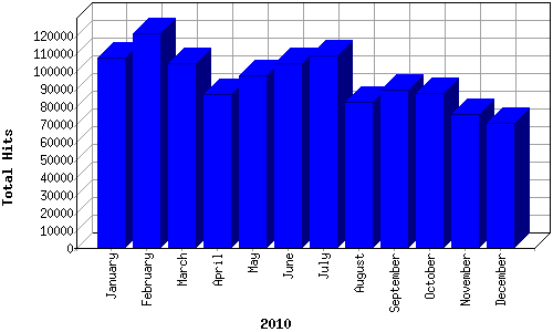 [Visitor Hits Graph for 2010]